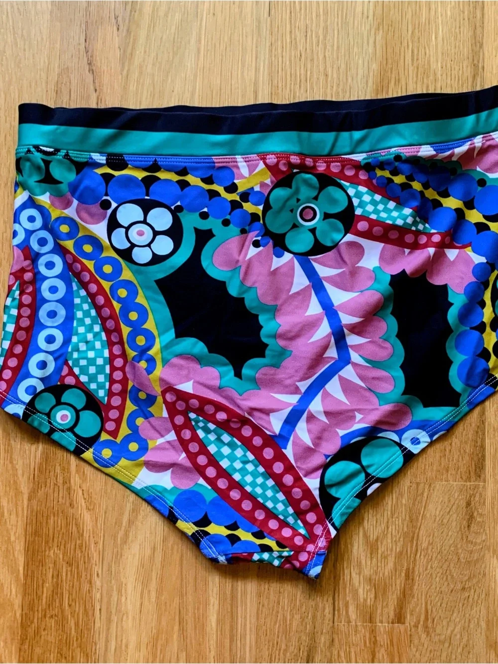 J.Crew Ratti® Kaleidoscope Floral High-Rise Bikini Bottom Size M EUC